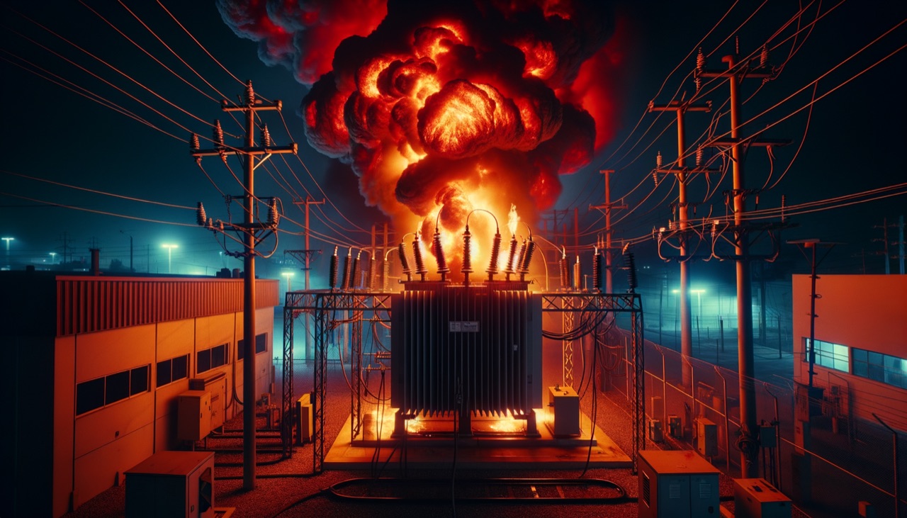 Fuego en transformadores - detección Vision Agéntica